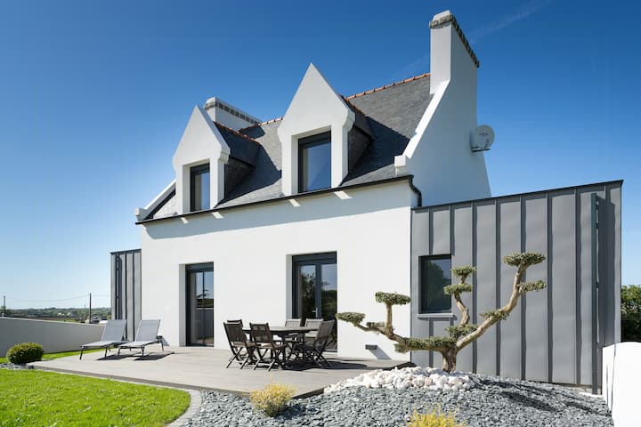 Villa Avec Spa Et Vue Sur La Mer Dans Le Finistère - Kerlouan