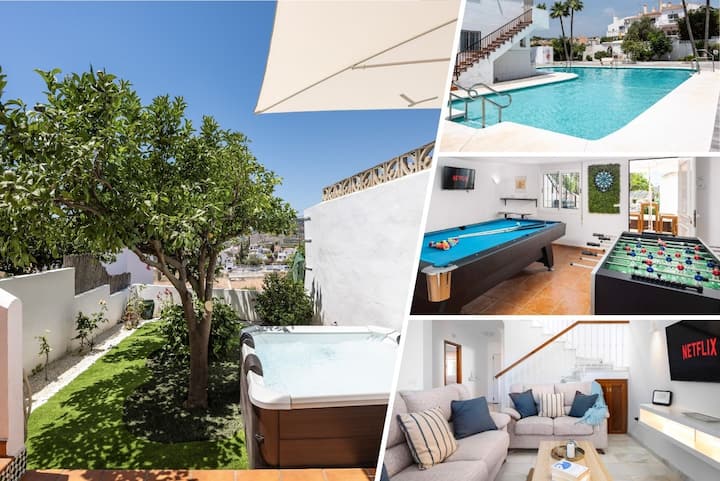Casa Alborán | Jacuzzi | Billiard | Bbq | Sea View - Nerja