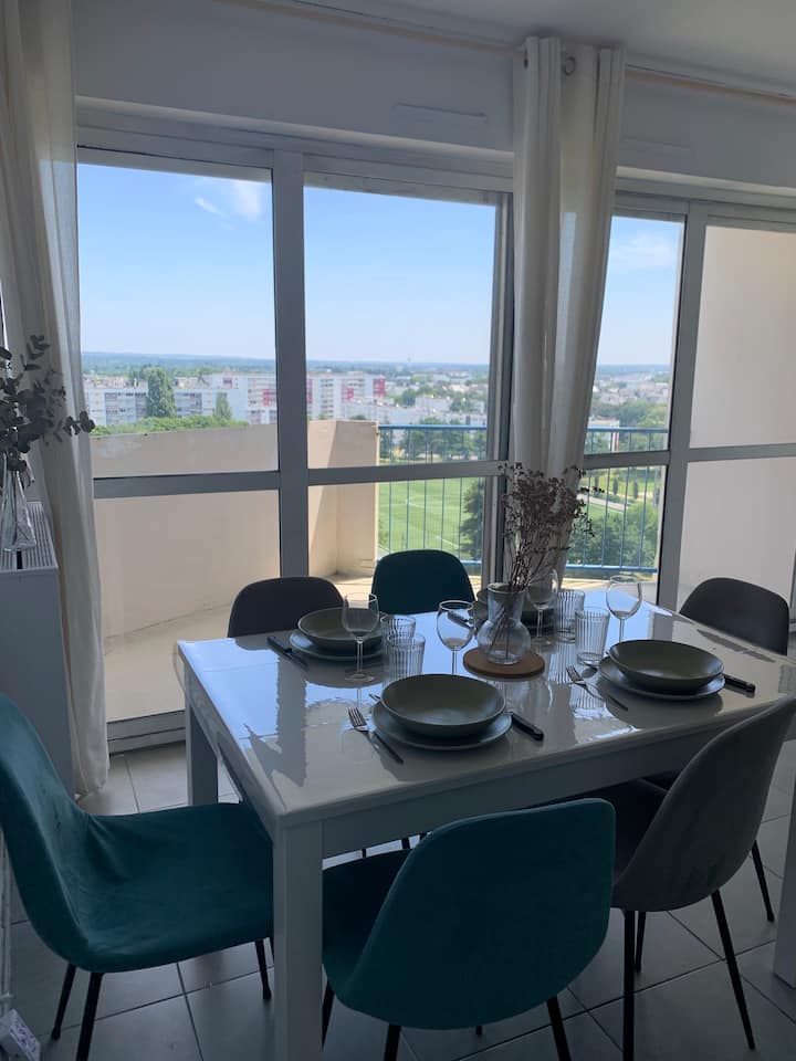 Appart Lumineux 3 Chambres Balcons - Vannes