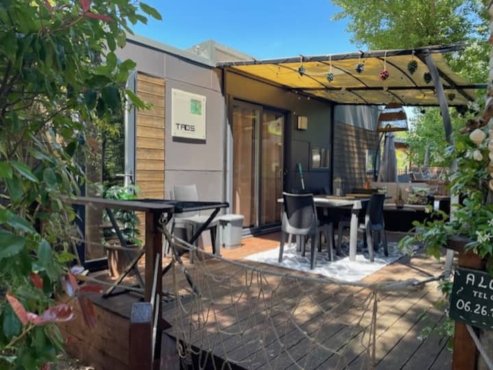 Mobil Home Chic + Terrasse & Jacuzzi Bord De Mer - Le Cap d'Agde
