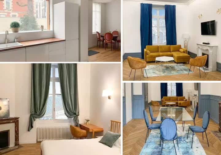 T2 · Hôtel Particulier · Jardin · Gare 2 Min - ibis Chateauroux
