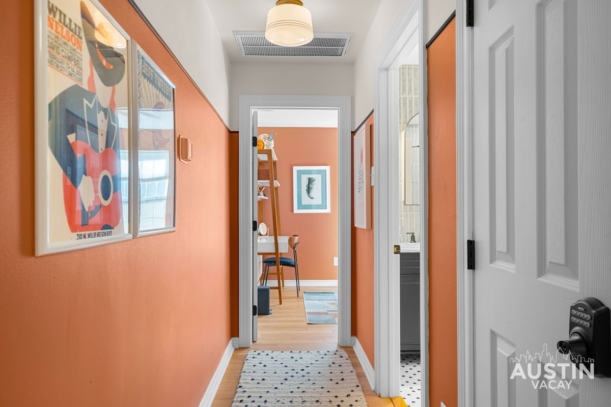 E Austin's Dreamy Blue Bungalow | Lady Bird Nearby