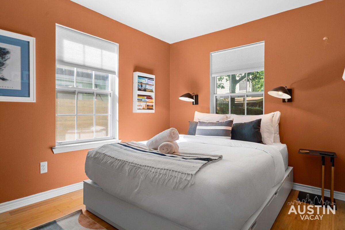 E Austin's Dreamy Blue Bungalow | Lady Bird Nearby