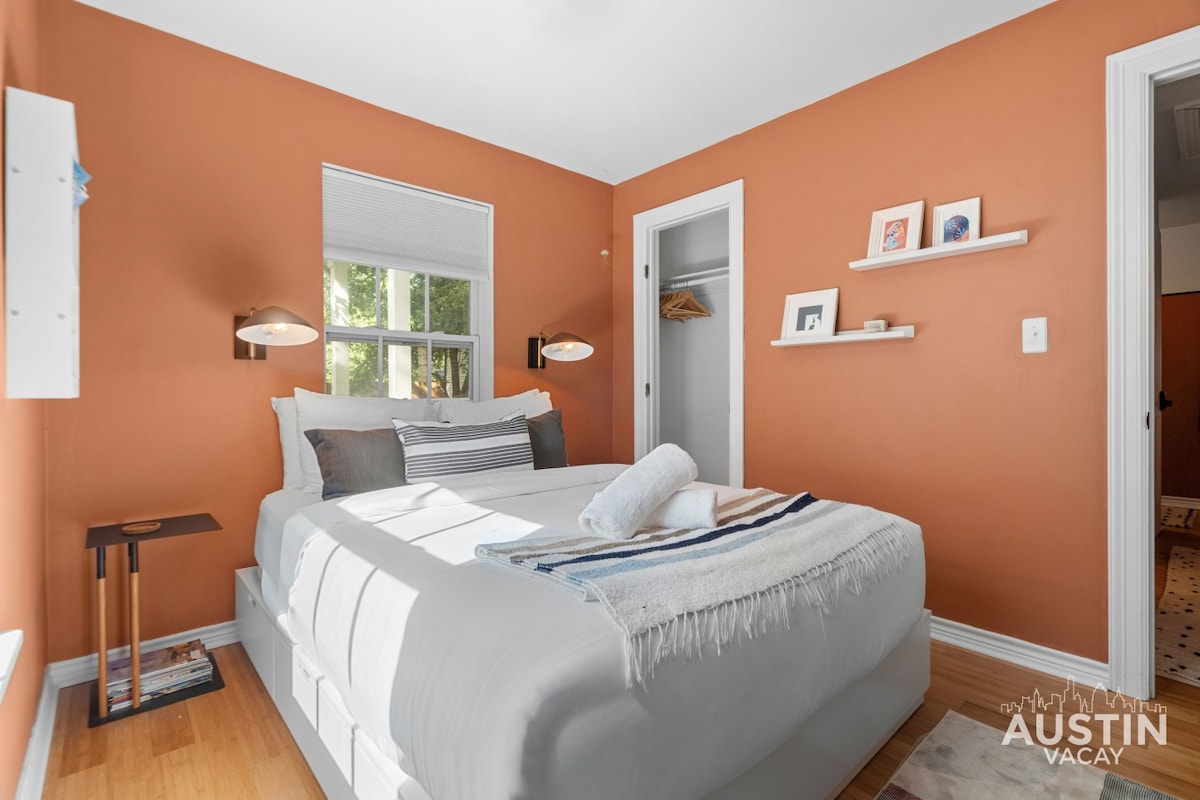 E Austin's Dreamy Blue Bungalow | Lady Bird Nearby