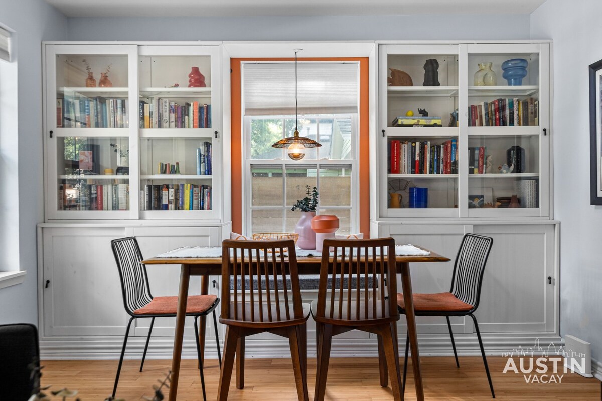 E Austin's Dreamy Blue Bungalow | Lady Bird Nearby