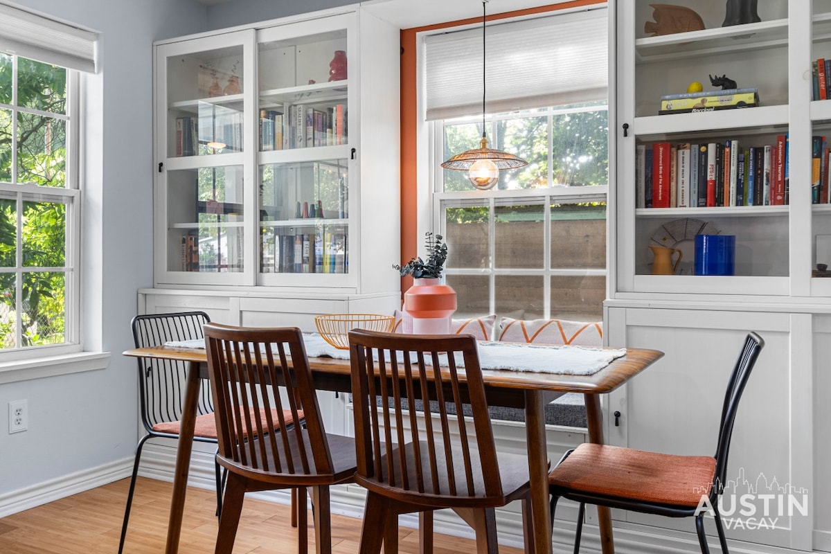 E Austin's Dreamy Blue Bungalow | Lady Bird Nearby