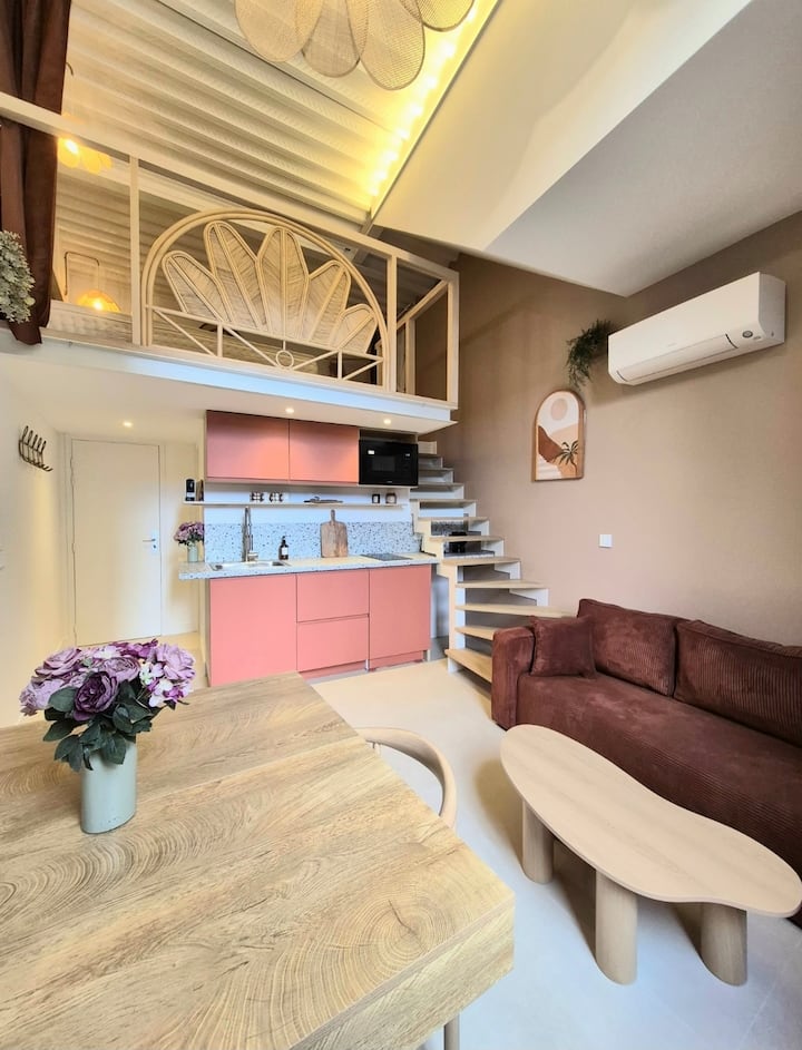 Appartement "Rose" Métro, Parking, Centre-ville - Clichy