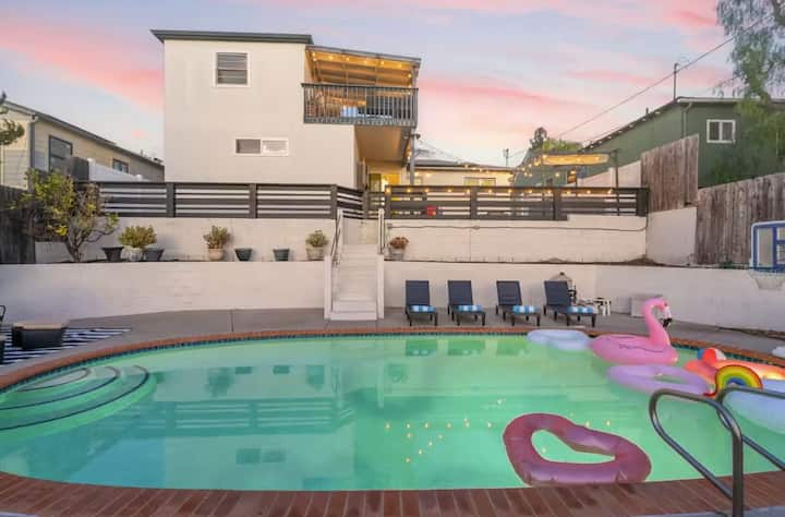 The Hillside Oasis Villa Pool Home With Views - San Diego, CA