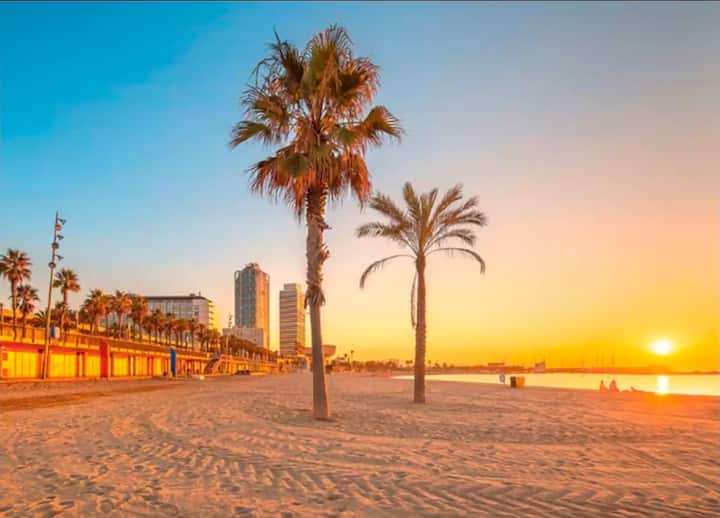 Centrale + Big Apartment: Beach In  2 Minutes : - Barcelona