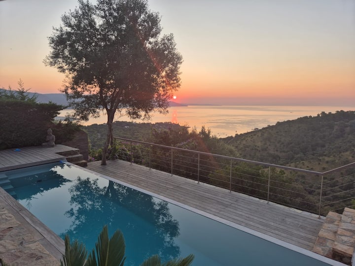 Villa 8 Pers Vue Mer Gaou Benat - Hyères