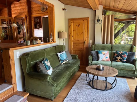 Successful Airbnb property: Cozy chalet in a forest idyll, including hot tub and sauna in Waldeck Frankenberg