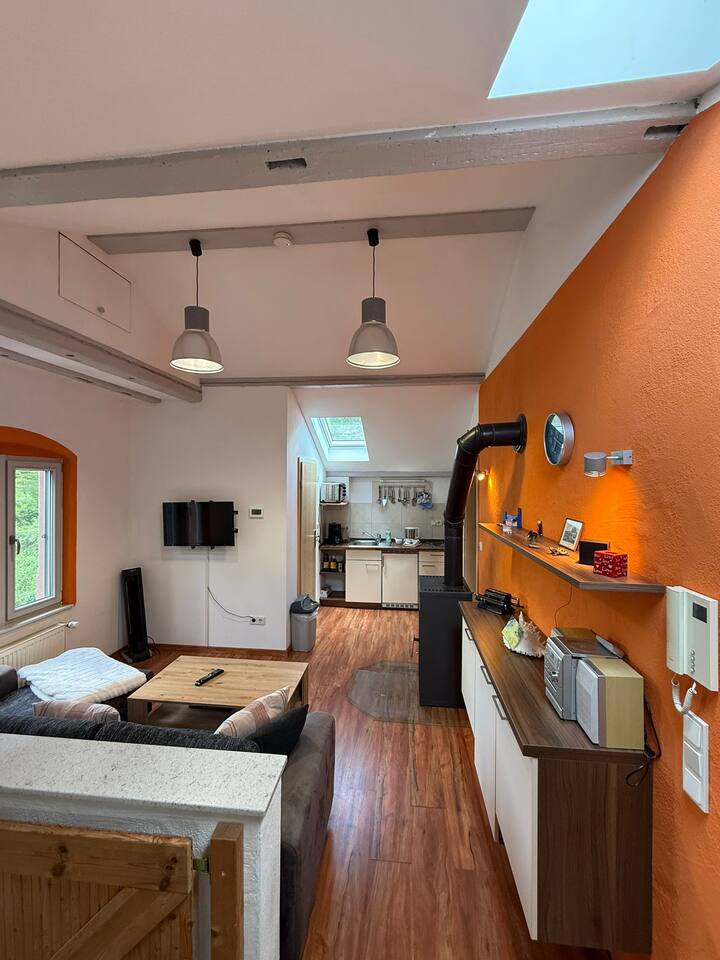 Wohnzimmer und Küche