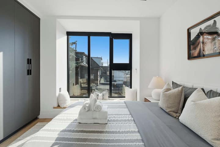 Chambre confortable avec des draps de qualité hôtelière