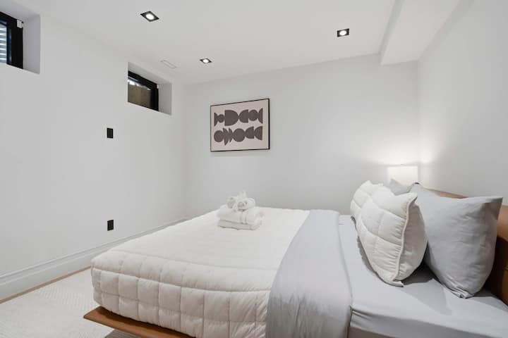 Chambre confortable avec des draps de qualité hôtelière