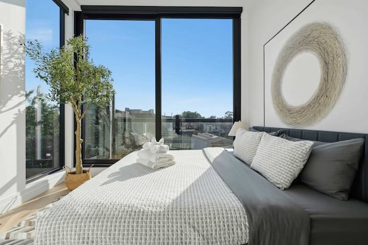 Chambre confortable avec des draps de qualité hôtelière