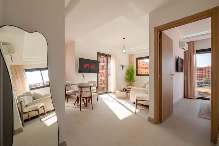Studio Moderne | Vue Dégagée | Proche Guéliz - Marrakech