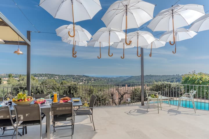Le Panorama D'azur - Piscine - Mouans-Sartoux