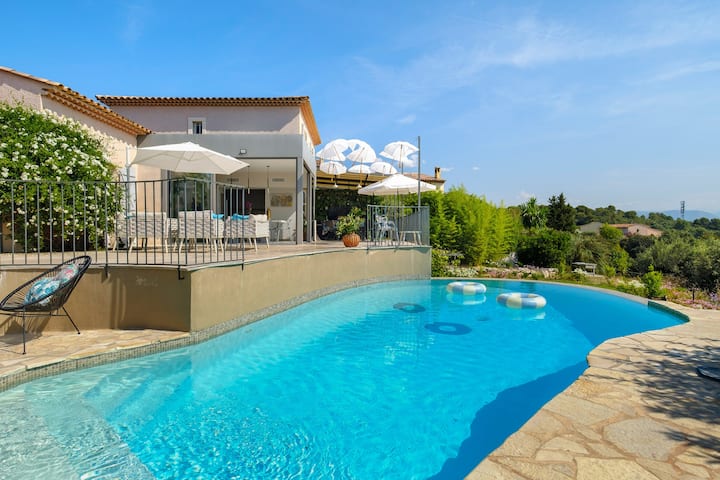Le Panorama D'azur -Vue Mer Piscine - Antibes