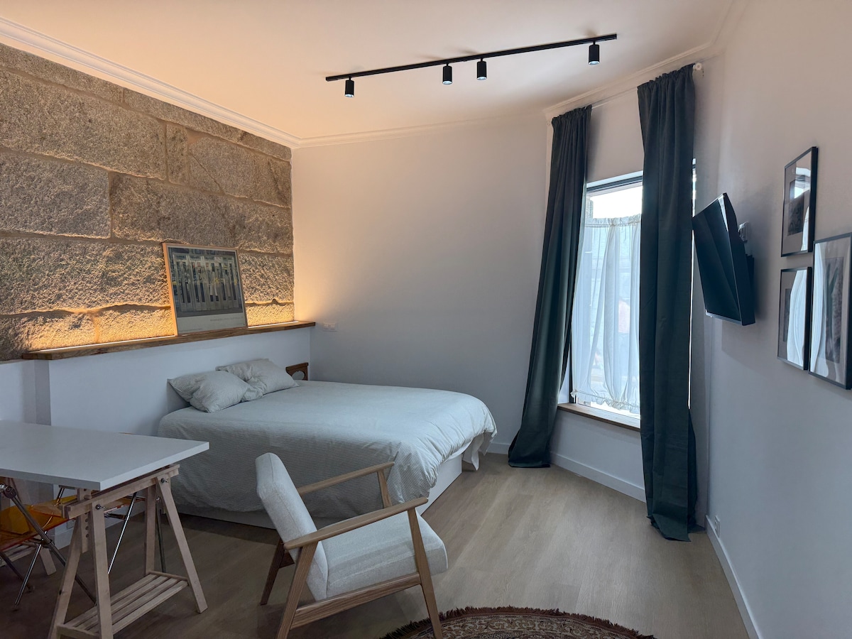 Zona de descanso del estudio en Celanova