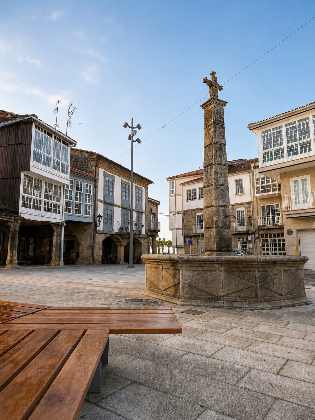 Última vista del estudio en la Praza do Millo, Celanova