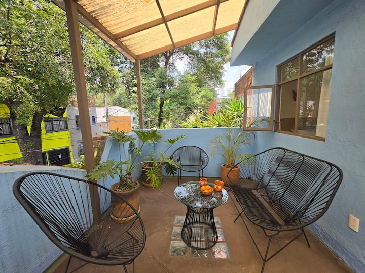 Spacious Colonial Home With Garden Terrace - Città del Messico