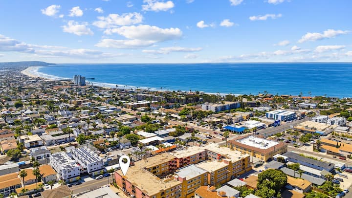 1bd/1ba Condo 5-min Walk To Beach W/pool & Garage - サンディエゴ
