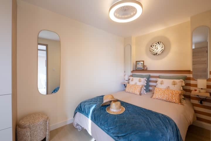 Habitación con cama de 140