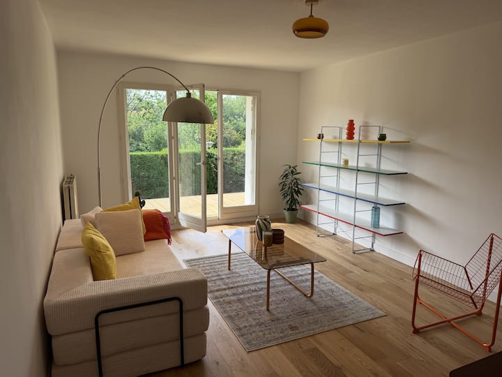 Appartement T3 Rénové Avec Jardin, Plages à 10 Min - Bayonne