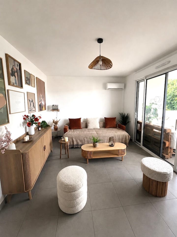 Appartement T2, 15 Min Des Plages, Clim, Parking - モンペリエ