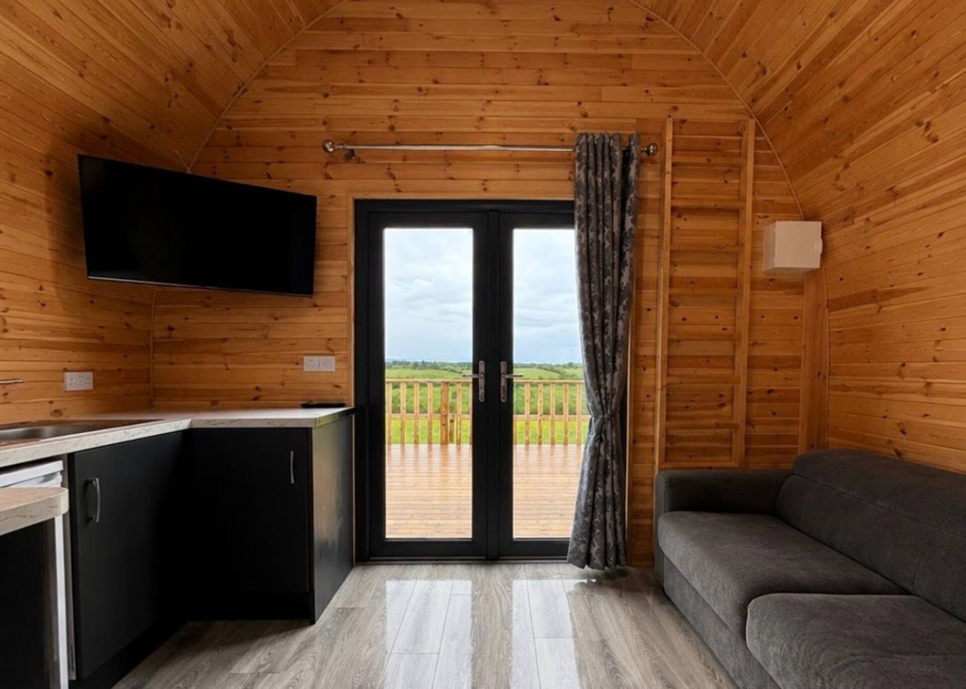 Glamorous glamping pod with stunning views