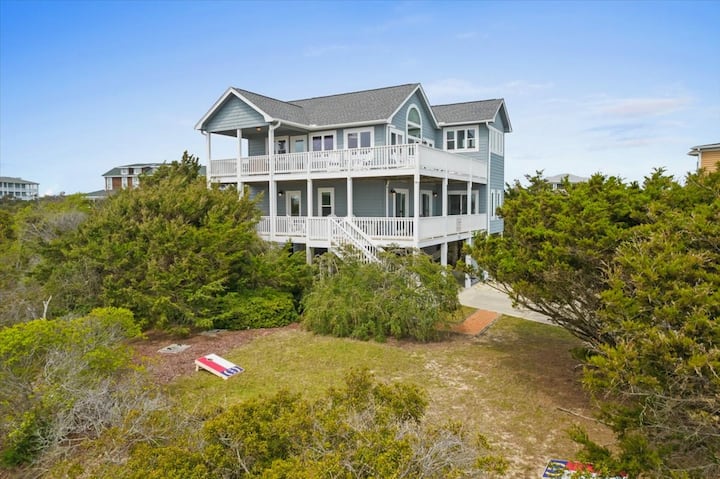 Villa Serena - Ocean Views, Dog-friendly, 2nd Row - Holden Beach, NC