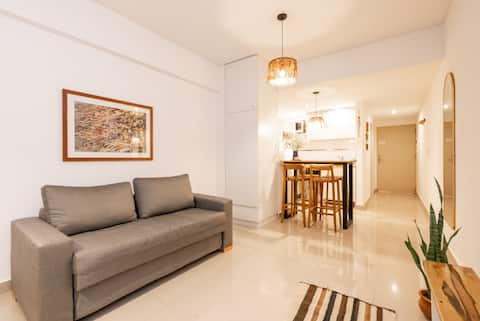 Popular Airbnb listing: San Telmo | Pool | Terrace | Cowork | 4 people | in Dock Sud