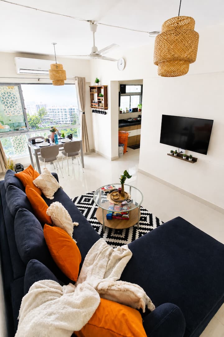 Ebony & Oak 3bhk Near Airport | Bkc |Nmacc | Jio - Mumbai