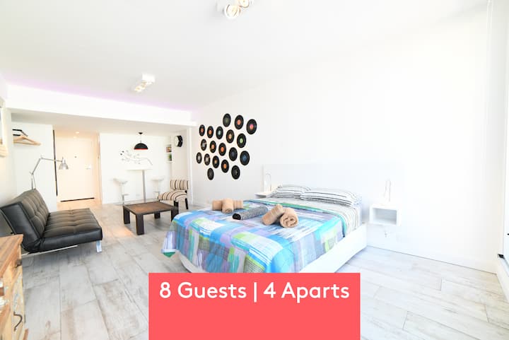 Airbnb | 8 Guests 4 Aparts Balcony 8k 9l 11j 13c - Buenos Aires