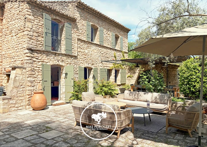 Authentique Mas Rénové 5 Ch St-rémy à Pied - Les Baux-de-Provence