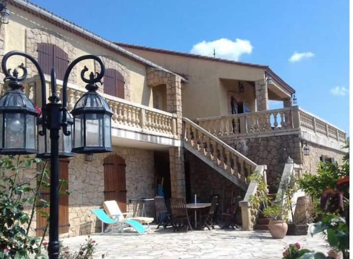Villa Pour 15 Personnes Vue Mer Avec Piscine - Belvédère-Campomoro