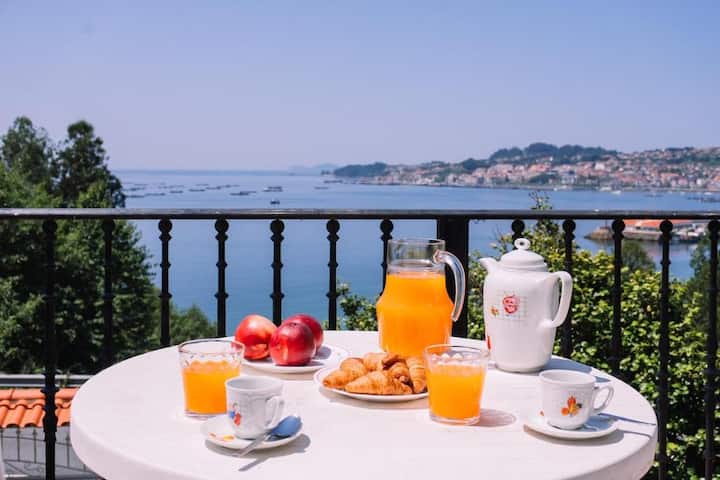 Casa Meiramar. Vistas Al Mar, Jardín Y Playa Cerca - Cangas