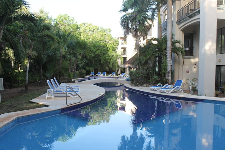 Condo Tout éQuipé à Puerto Aventuras Avec Piscine - Puerto Aventuras