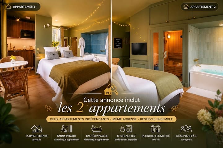 2 Suites Spa Indépendantes à La Même Adresse - Courseulles-sur-Mer