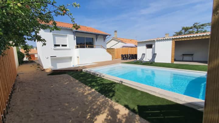 Maison Familiale Avec Piscine Chauffée - Jard-sur-Mer
