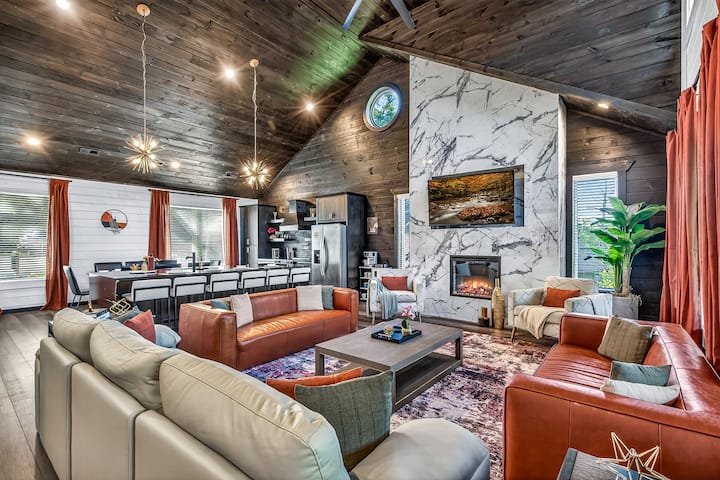 Luxury Cabin| Pool| Sauna| Hot Tub| Theater| Game - 세비어빌