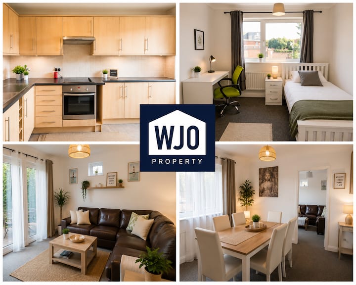Sleeps 10 | Budget-friendly 5br Work Stay |Parking - Southampton, UK