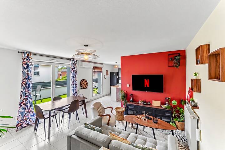 Grand Duplex T4 • Terrasse • Parking • Centre - Aucamville