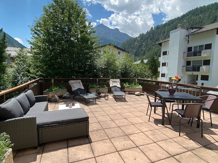 Refuge Alpin, Vue & Grande Terrasse - Saas-Fee