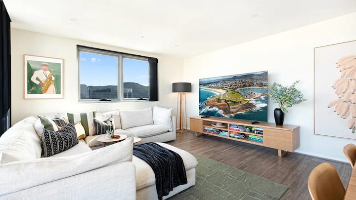 Oceanview Escape In Heart Of Wollongong + Parking - 臥龍崗