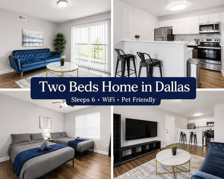 Spacious Double Queen Suite | Central Dallas - Hmilton Park - Dallas