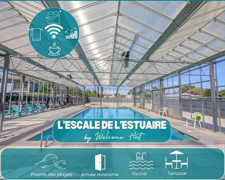 L'escale De L'estuaire, T3 Piscine Proche Soulac - Le Verdon-sur-Mer