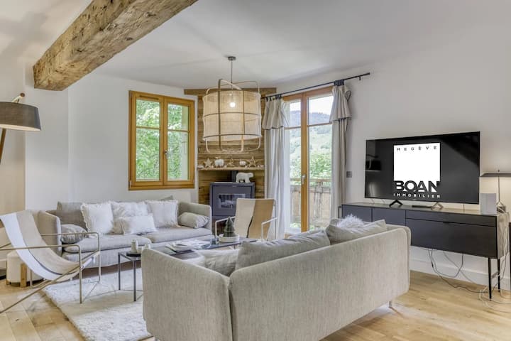 Superbe Chalet Pour 8 Personnes Au Cœur De Megève - Megève