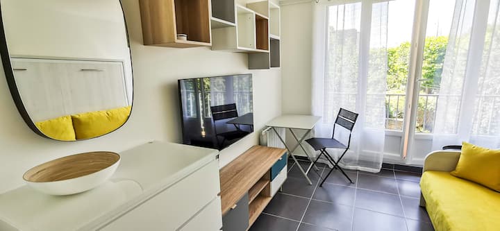Studio - 2 Voyageurs - Lit Double - Salle De Bain - Cachan