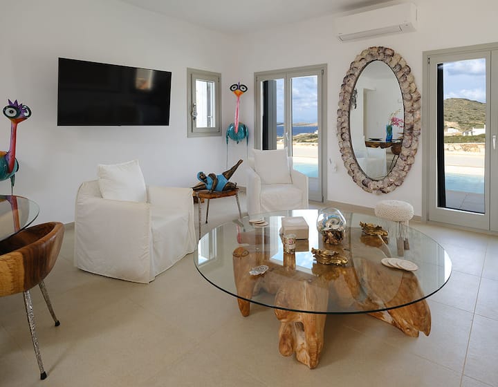 Villa Pausa Antiparos | Pool & Sunset Views - Yunanistan